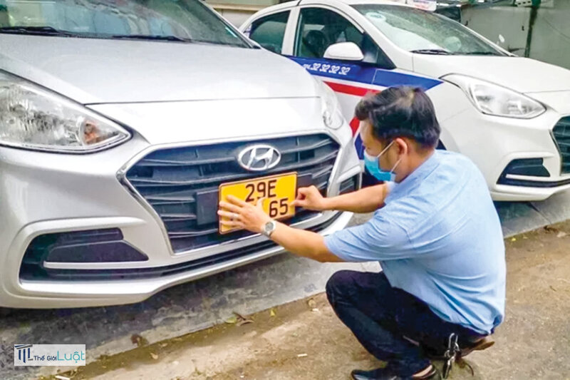 Biển đăng ký xe - Bảng màu biển số thường gặp