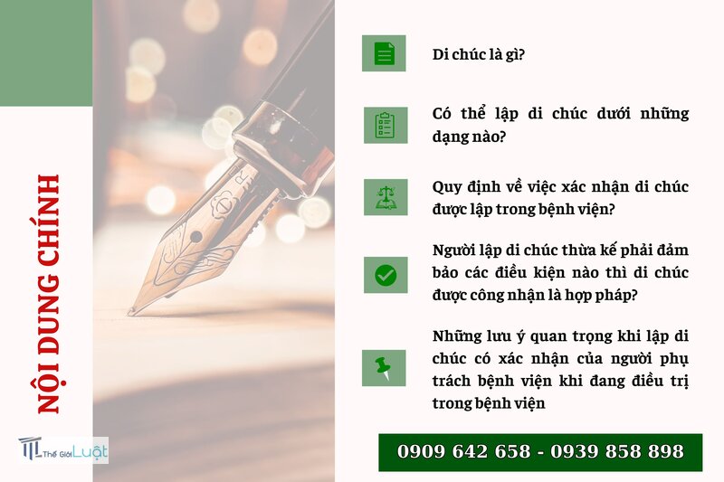 Di chúc là gì - Ai có quyền lập di chúc Di chúc là gì - Ai có quyền lập di chúc