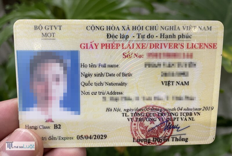 Giấy phép lái xe hạng B - Phạm vi theo Điều 57 Luật Trật tự, an toàn giao thông đường bộ 2024