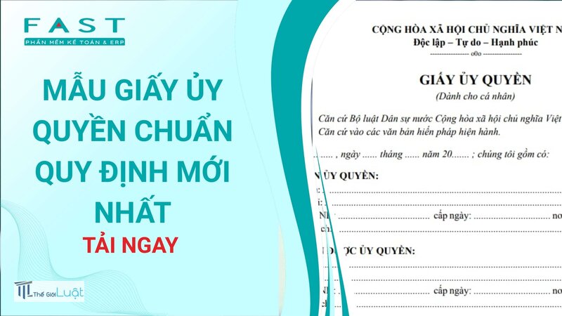 Mẫu giấy ủy quyền - Ủy quyền nhận hộ giấy tờ, bưu phẩm