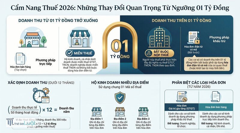Thuế GTGT mới nhất 2026 - Điểm mới thứ hai: bỏ thuế khoán Thuế GTGT mới nhất 2026 - Điểm mới thứ hai: bỏ thuế khoán