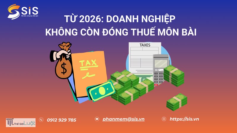 Thuế môn bài 2026 - Mức thu với hộ, cá nhân kinh doanh