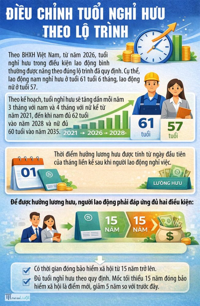 Tuổi nghỉ hưu 2026 - Ví dụ minh họa