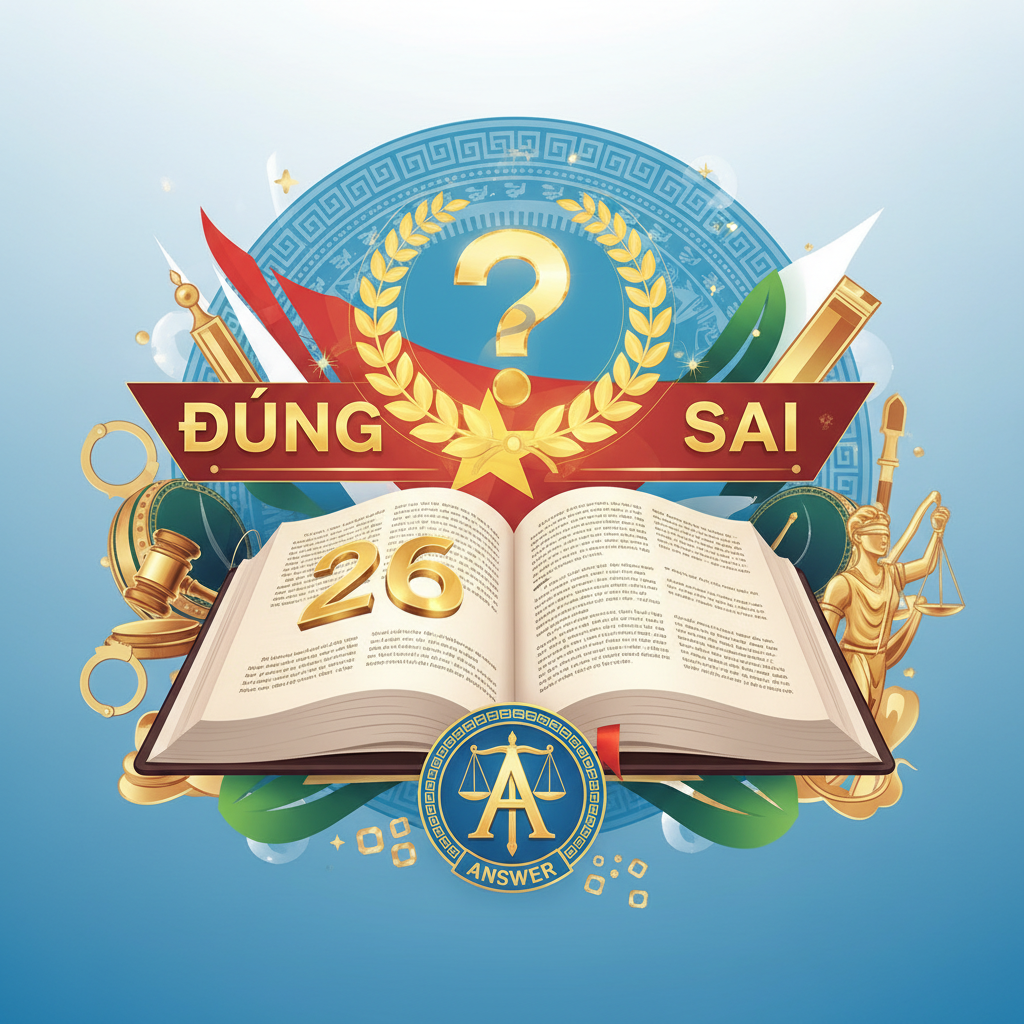 26 Câu hỏi nhận định đúng sai luật hình sự có đáp án