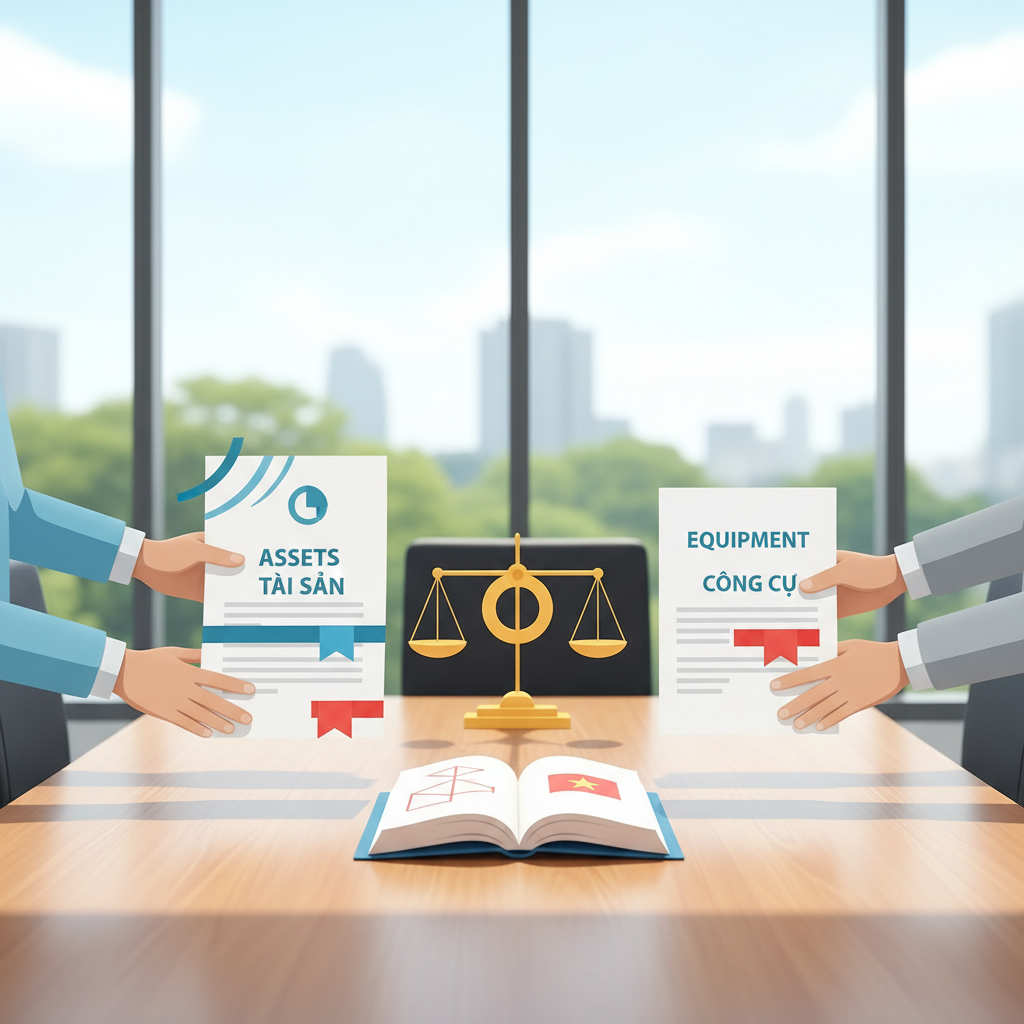 Biên bản bàn giao tài sản, công cụ - Minutes of the handover of assets/ equipments - Song ngữ Anh - Việt