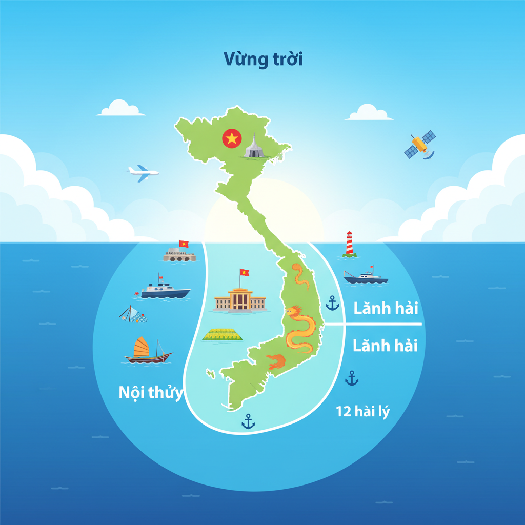 Các bộ phận cấu thành lãnh thổ quốc gia?