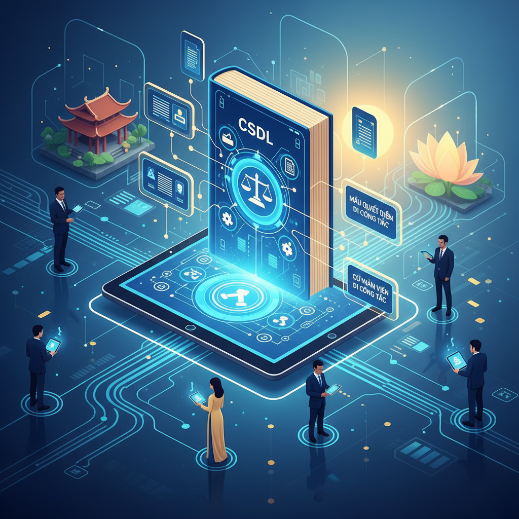 CSDL MẪU QUYẾT ĐỊNH CỬ NHÂN VIÊN ĐI CÔNG TÁC E-V