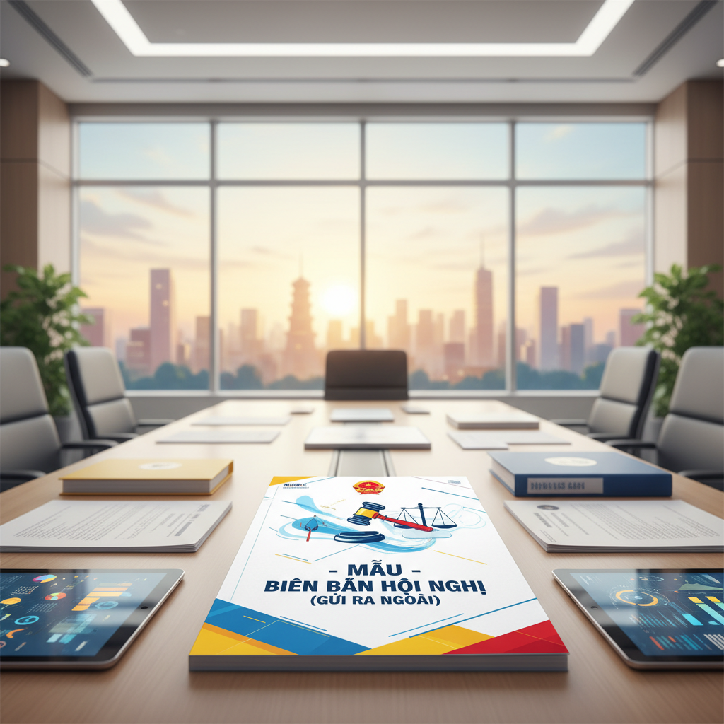 MẪU - BIÊN BẢN HỘI NGHỊ (GỬI RA NGOÀI)