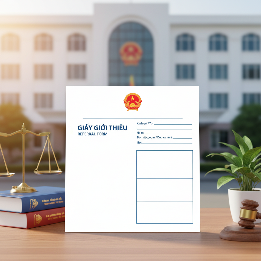 Mẫu giấy giới thiệu song ngữ Việt - Anh