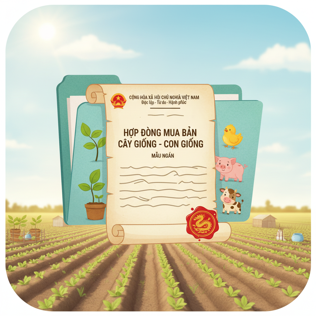 hợp đồng mua bán cây giống,mẫu