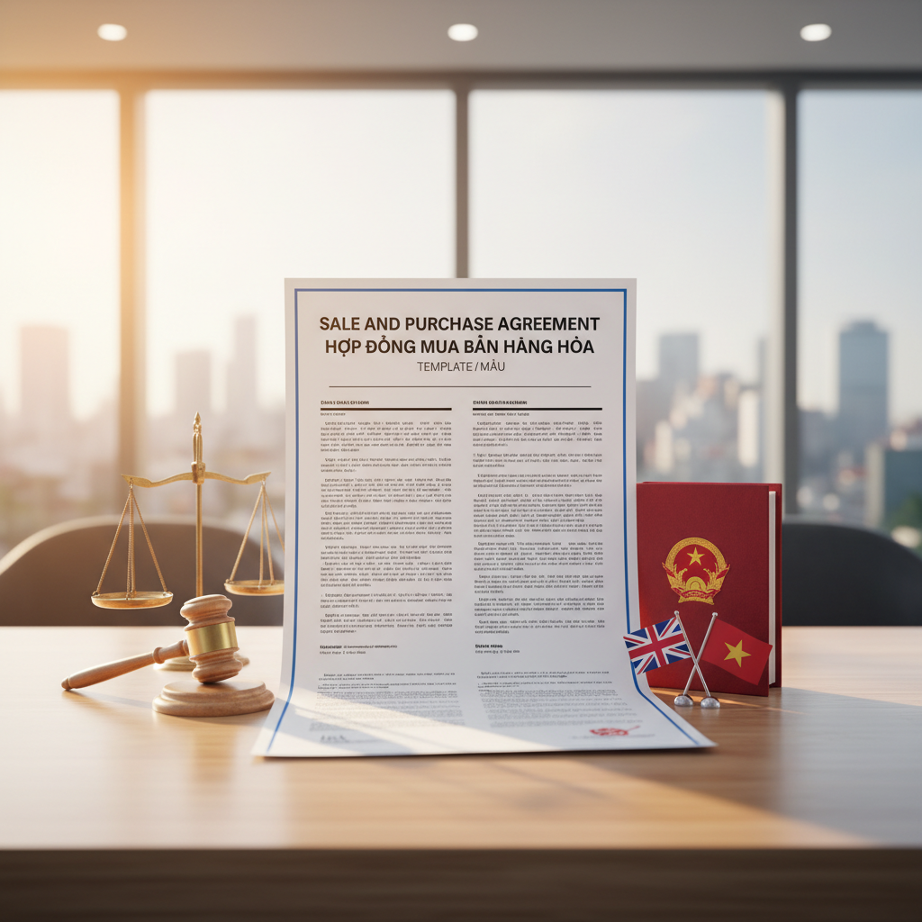 Mẫu - Hợp đồng mua bán hàng hóa - Song ngữ Anh Việt