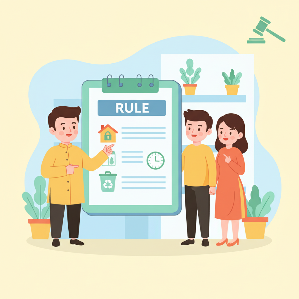 MẪU - NỘI QUY PHÒNG TRỌ  (TIẾNG VIỆT)