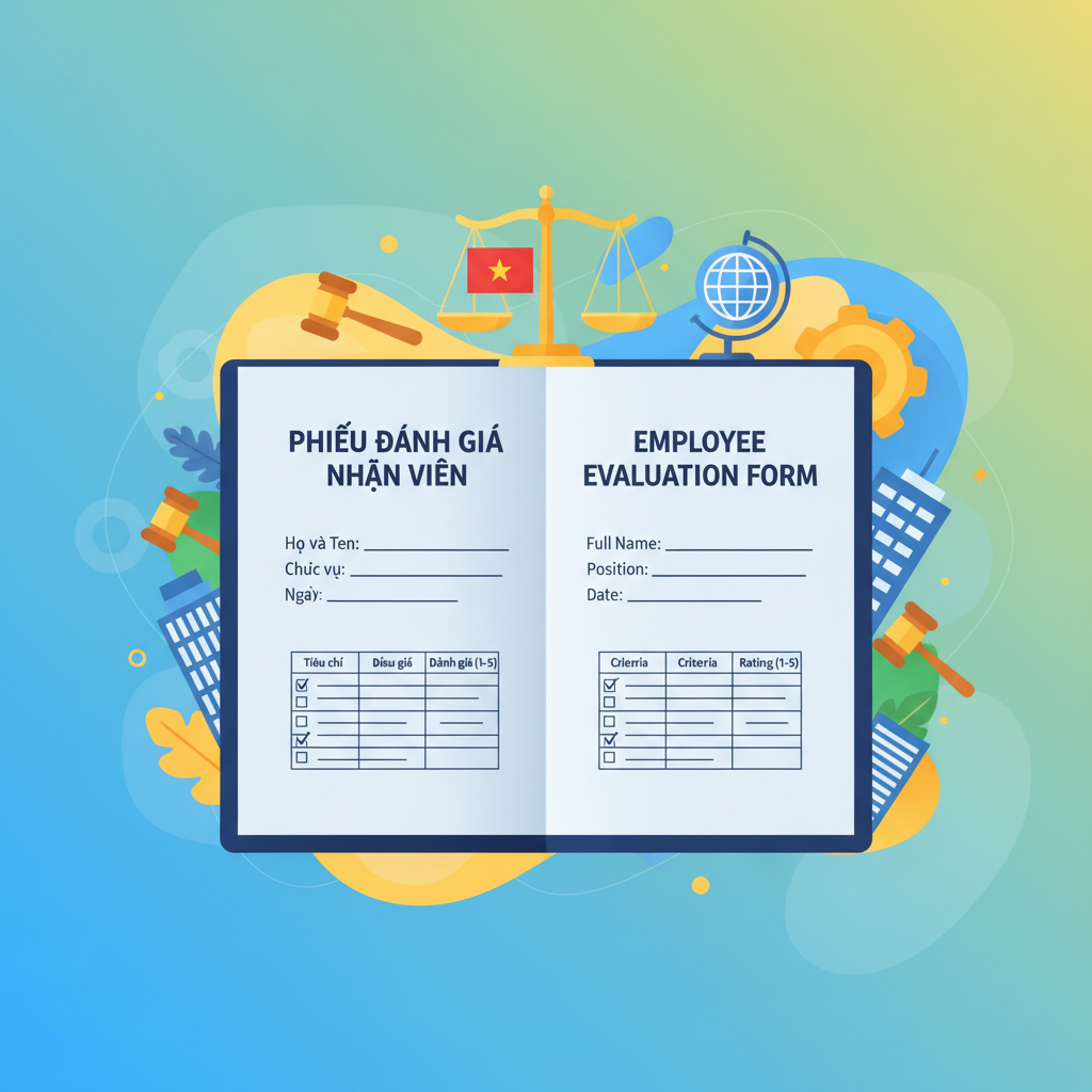 Mẫu phiếu đánh giá nhân viên - Song ngữ