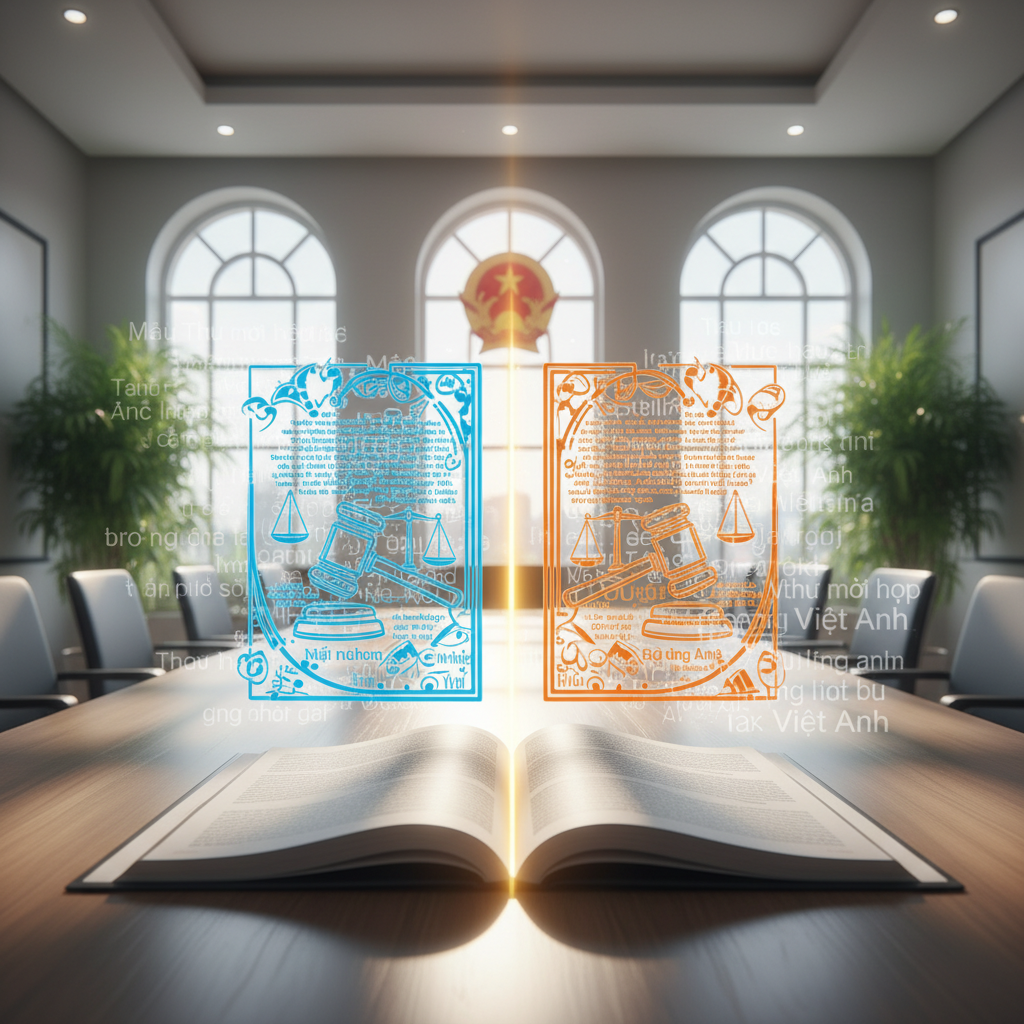 Mẫu - Thư mời họp nội bộ - Song ngữ Việt - Anh