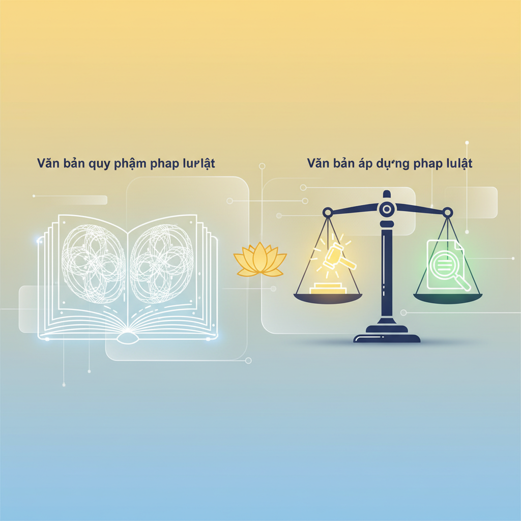 Phân biệt văn bản quy phạm pháp luật với văn bản áp dụng pháp luật?